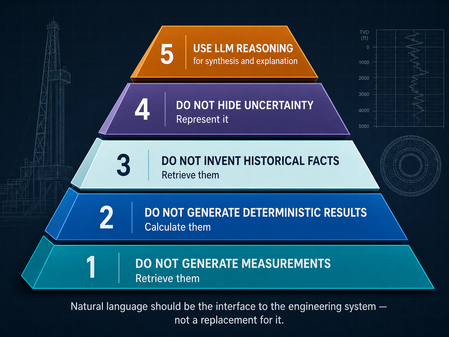 Five-step hierarchy for reliable engineering intelligence